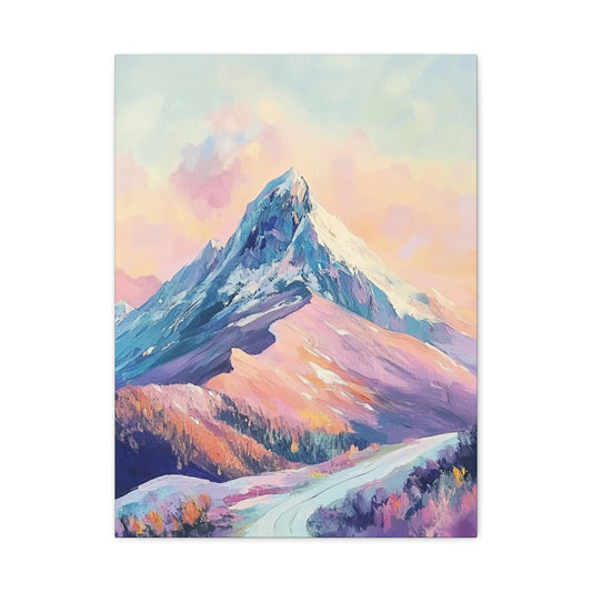 Colourful Mountain Sunrise Canvas - Mountain Wall Art