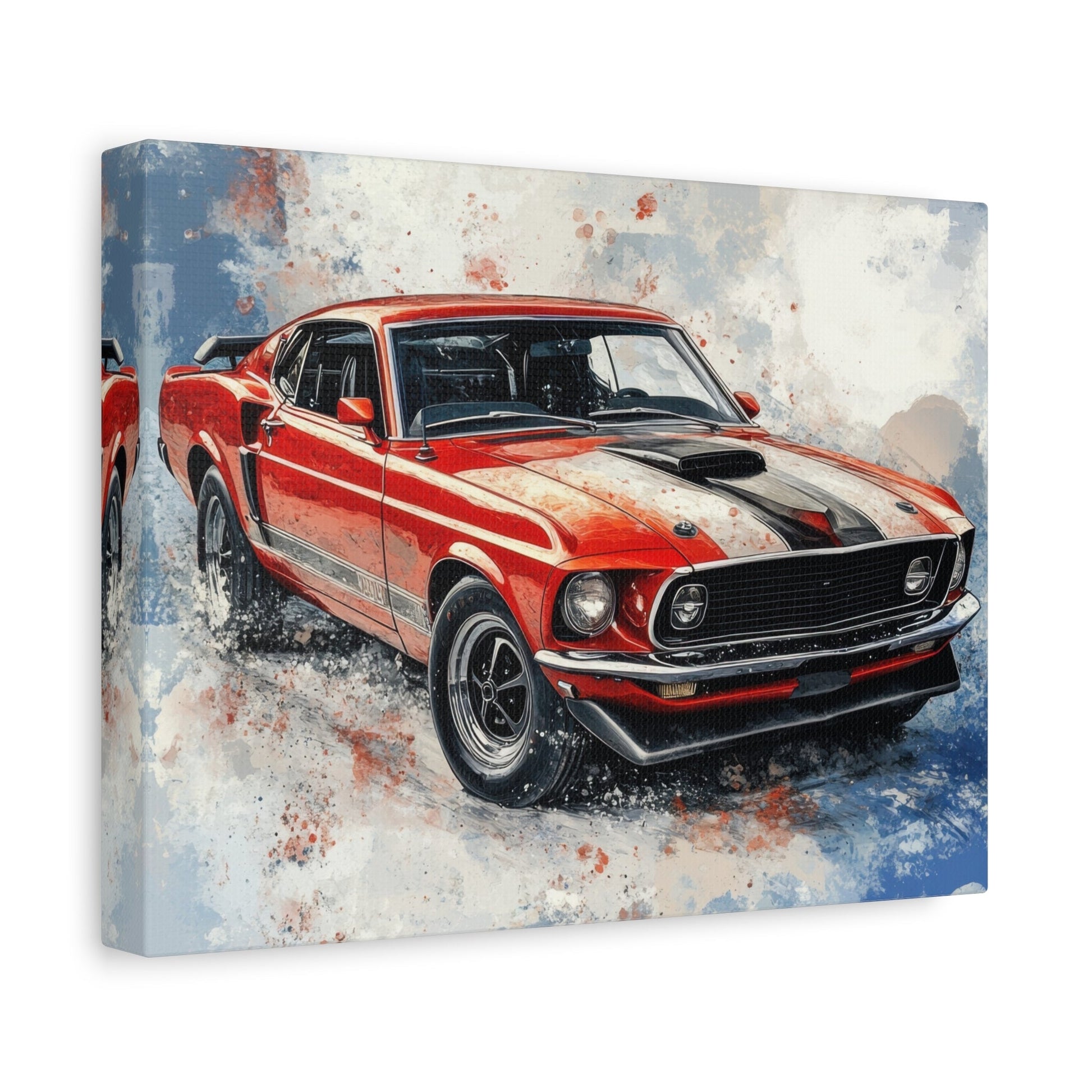 1969 Iconic Mustang - Muscle Car Wall Art - Aestheticanvas