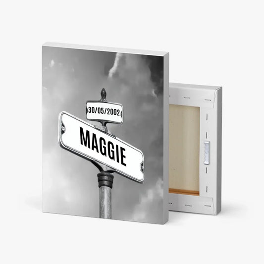 Der Weg zu uns - Benutzerdefinierter Leinwanddruck