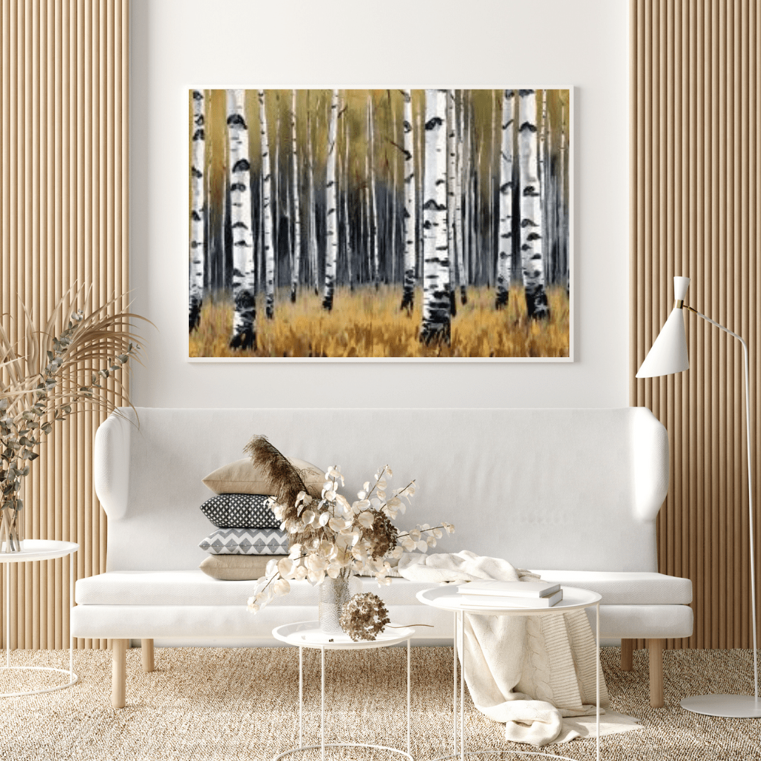 Aestival Birch Forest - Forest Wall Art - Aestheticanvas