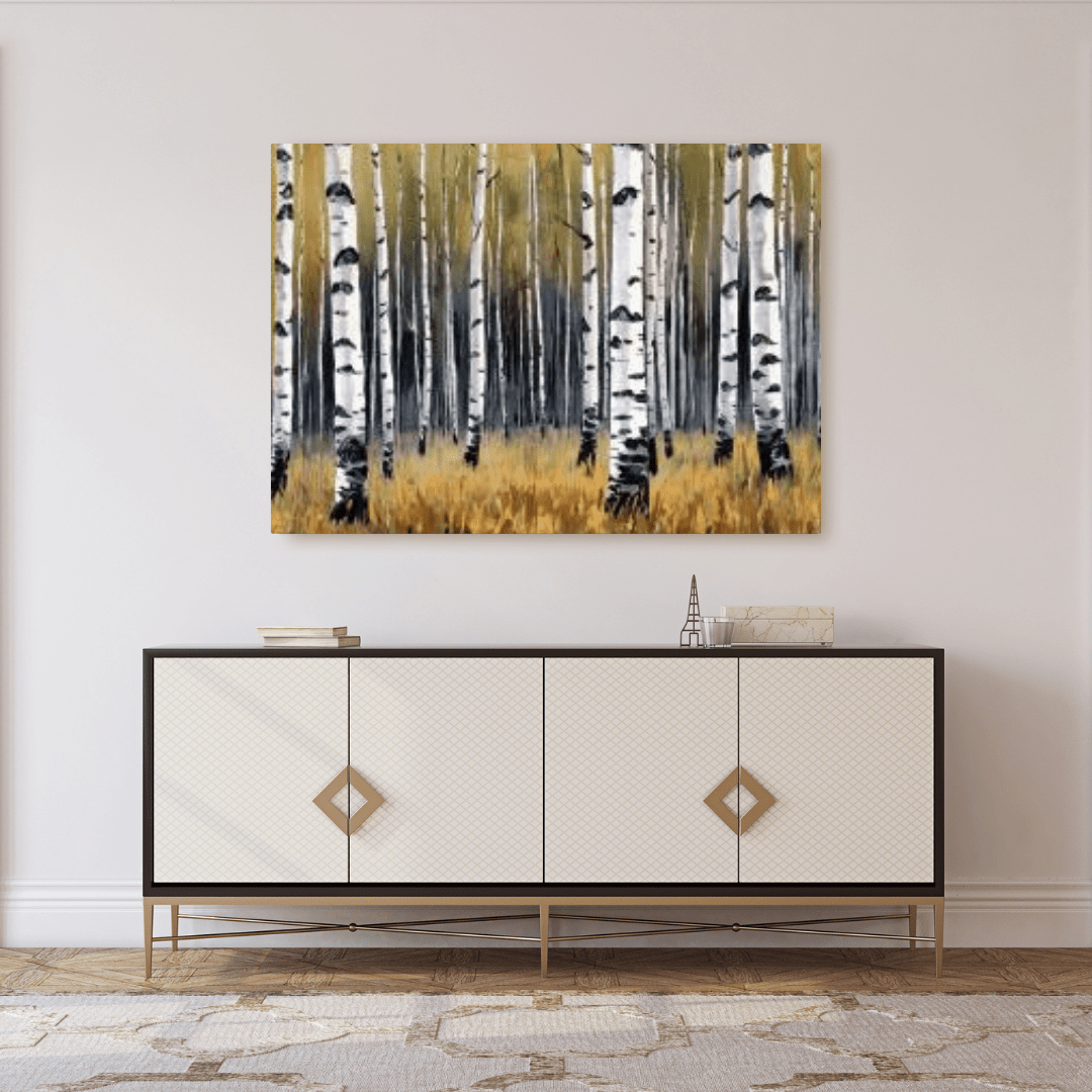 Aestival Birch Forest - Forest Wall Art - Aestheticanvas