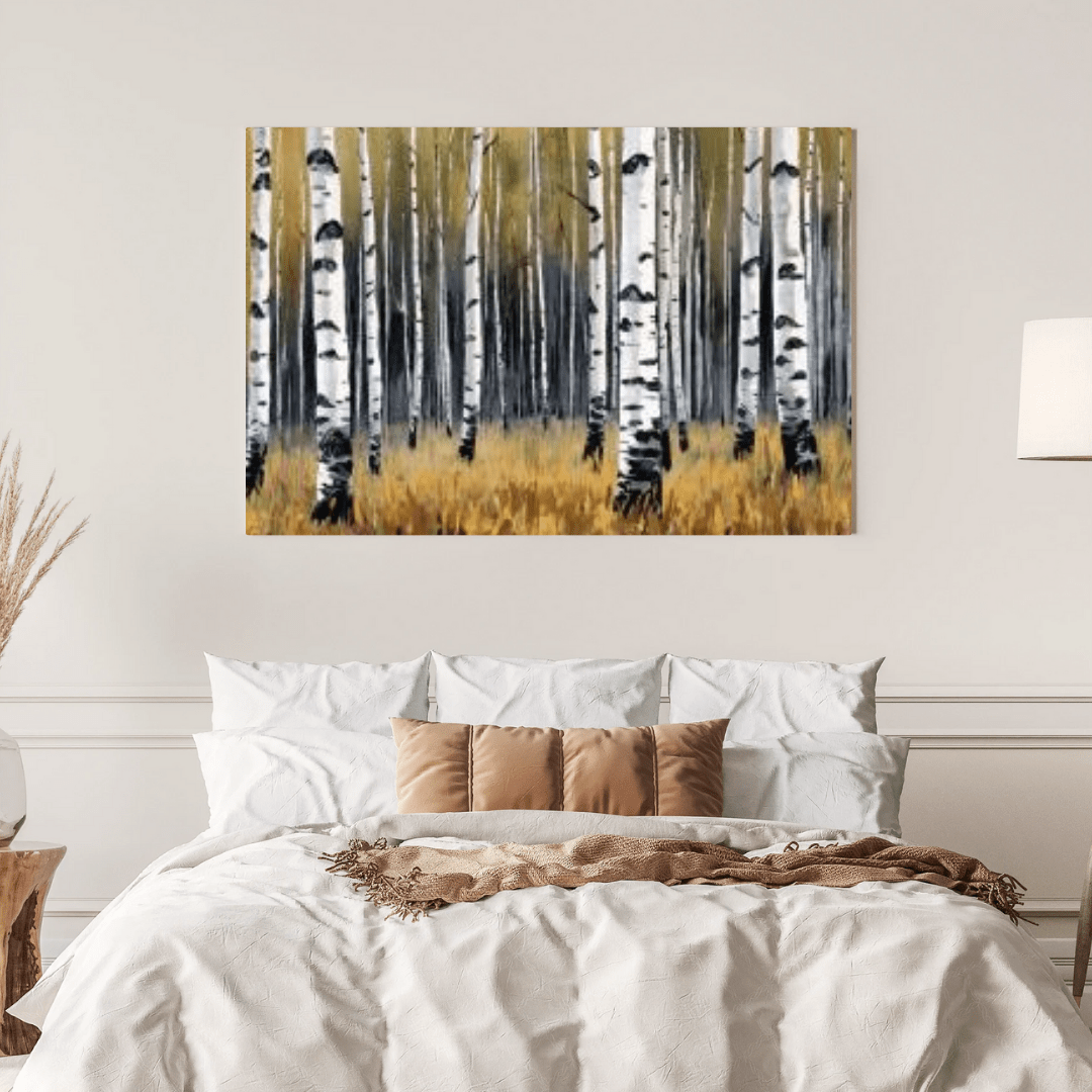 Aestival Birch Forest - Forest Wall Art - Aestheticanvas