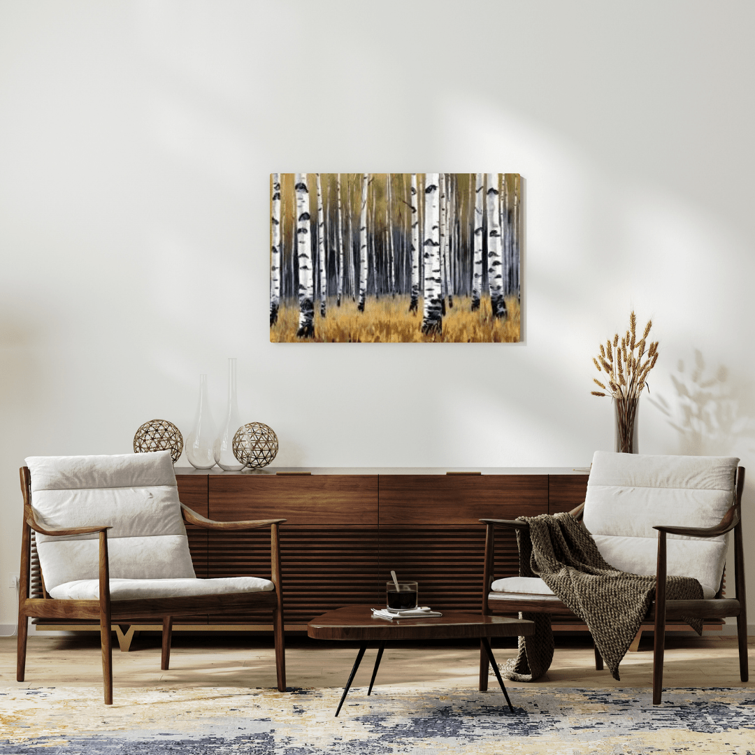 Aestival Birch Forest - Forest Wall Art - Aestheticanvas