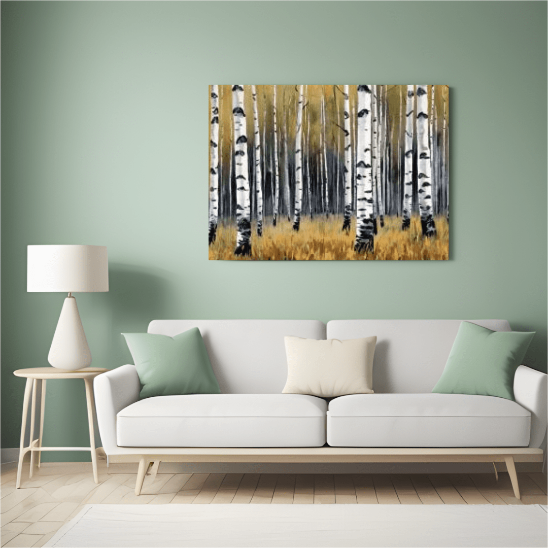 Aestival Birch Forest - Forest Wall Art - Aestheticanvas