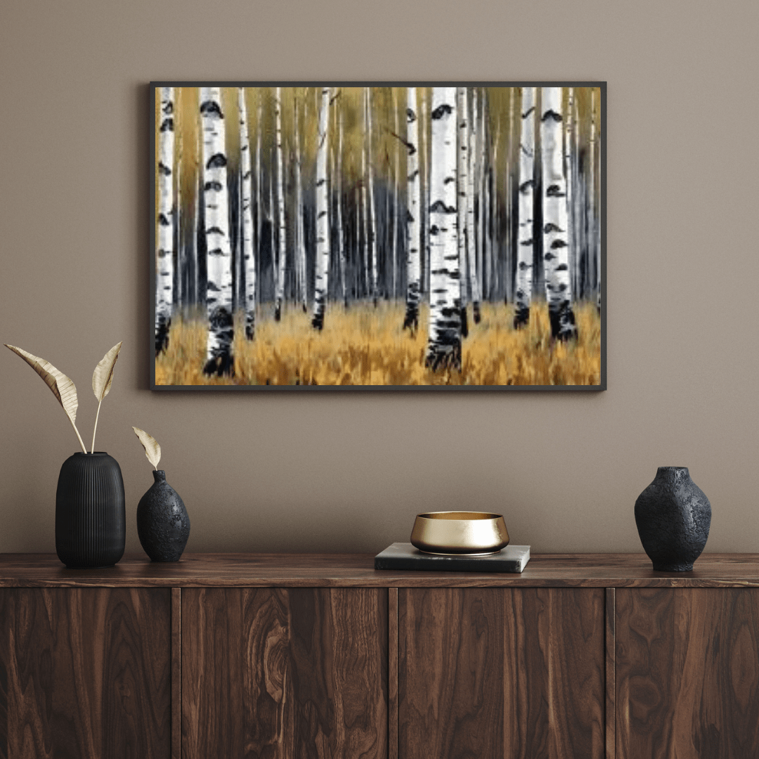 Aestival Birch Forest - Forest Wall Art - Aestheticanvas