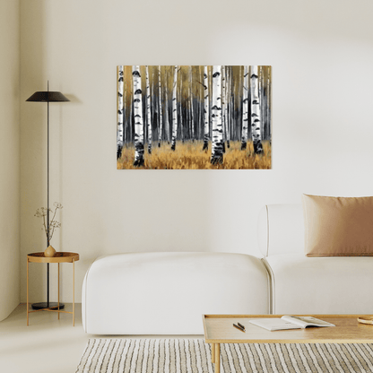 Aestival Birch Forest - Forest Wall Art - Aestheticanvas