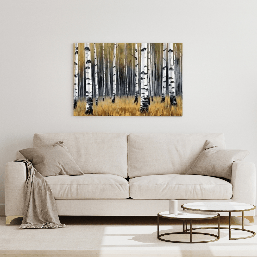 Aestival Birch Forest - Forest Wall Art - Aestheticanvas