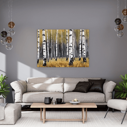 Aestival Birch Forest - Forest Wall Art - Aestheticanvas