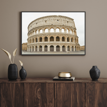 Ancient Colosseum Rome - Architecture Wall Art - Aestheticanvas