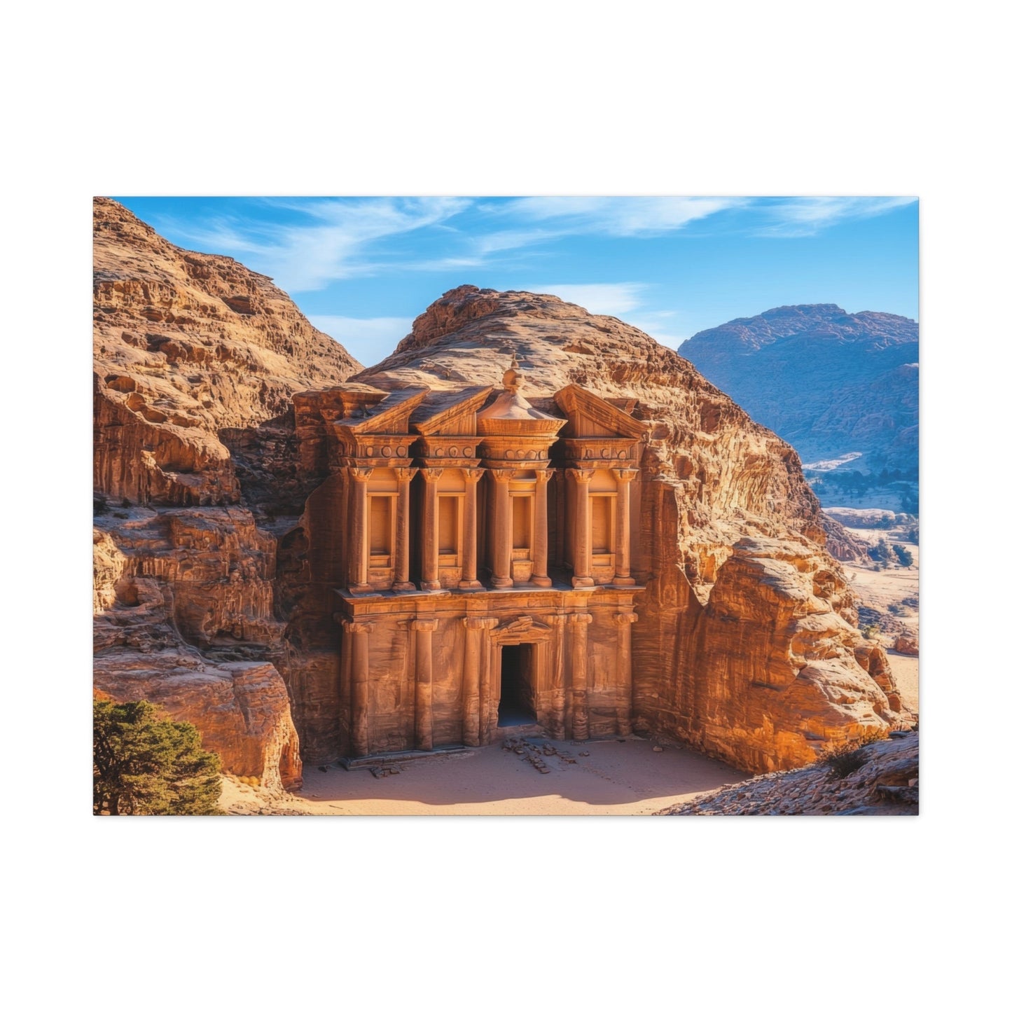 Ancient Petra Monastery Glory - Travel Wall Art - Aestheticanvas