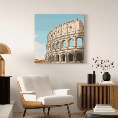 Ancient Roman Colosseum Glory - City Canvas Print - Aestheticanvas