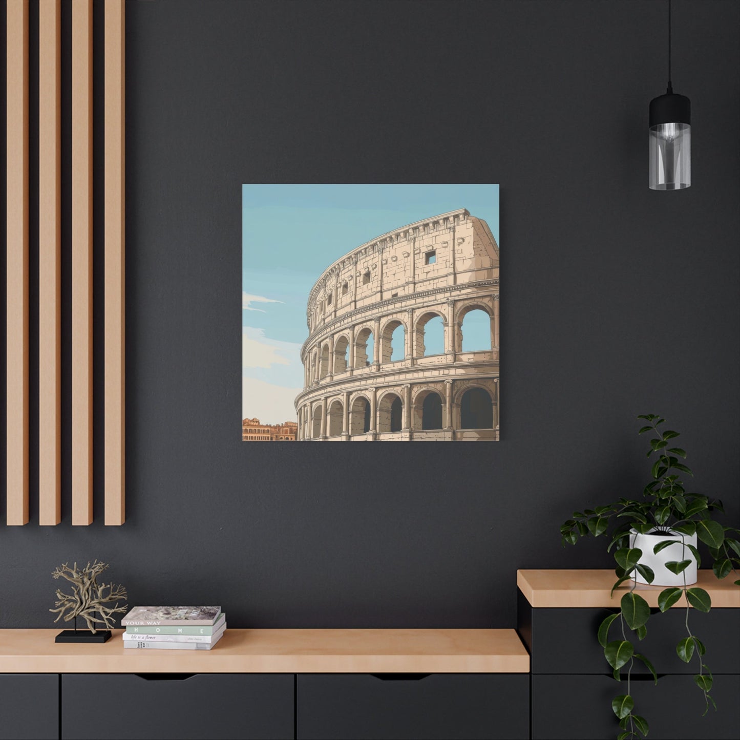 Ancient Roman Colosseum Glory - City Canvas Print - Aestheticanvas