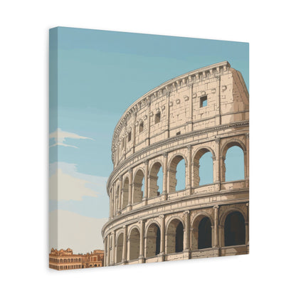 Ancient Roman Colosseum Glory - City Canvas Print - Aestheticanvas