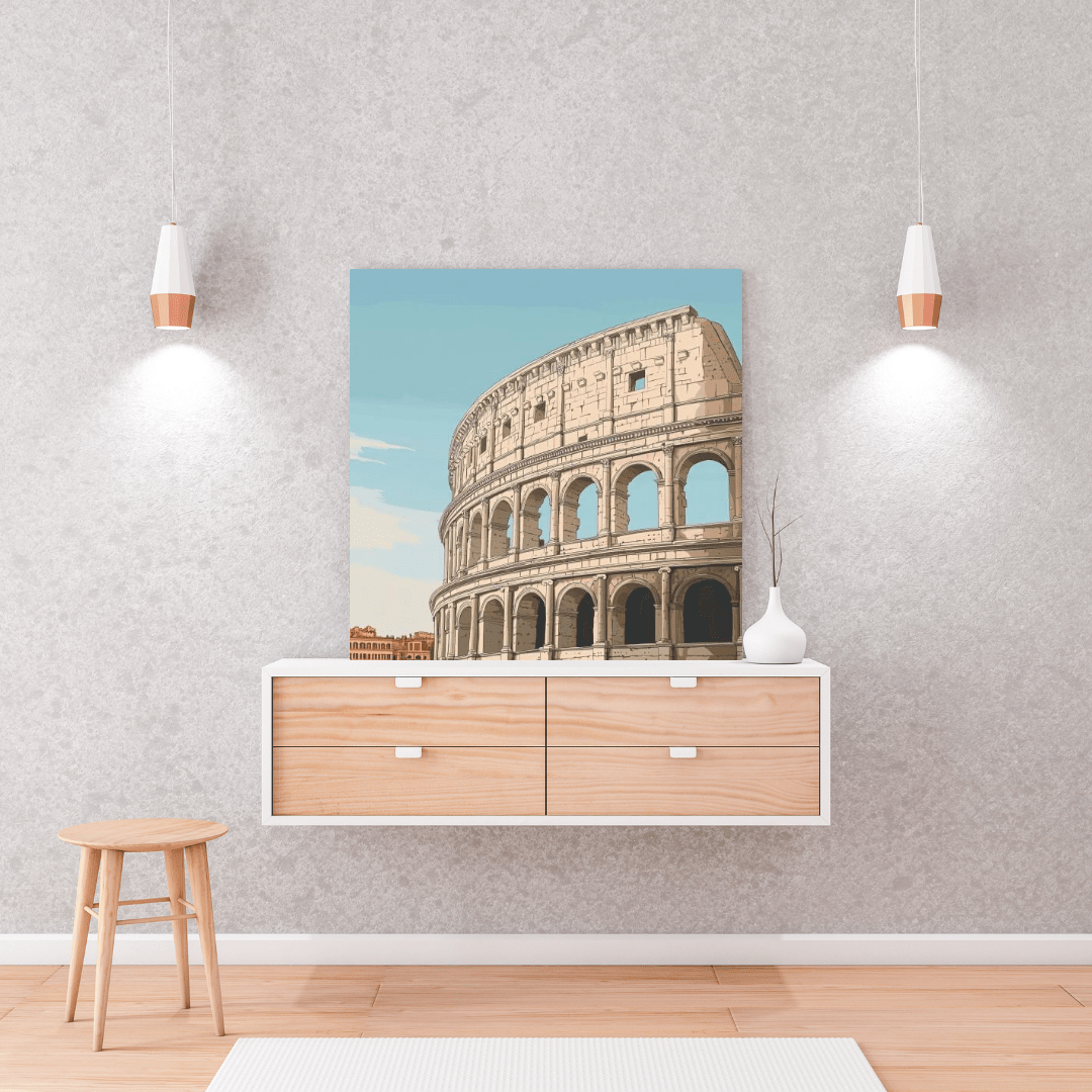 Ancient Roman Colosseum Glory - City Canvas Print - Aestheticanvas