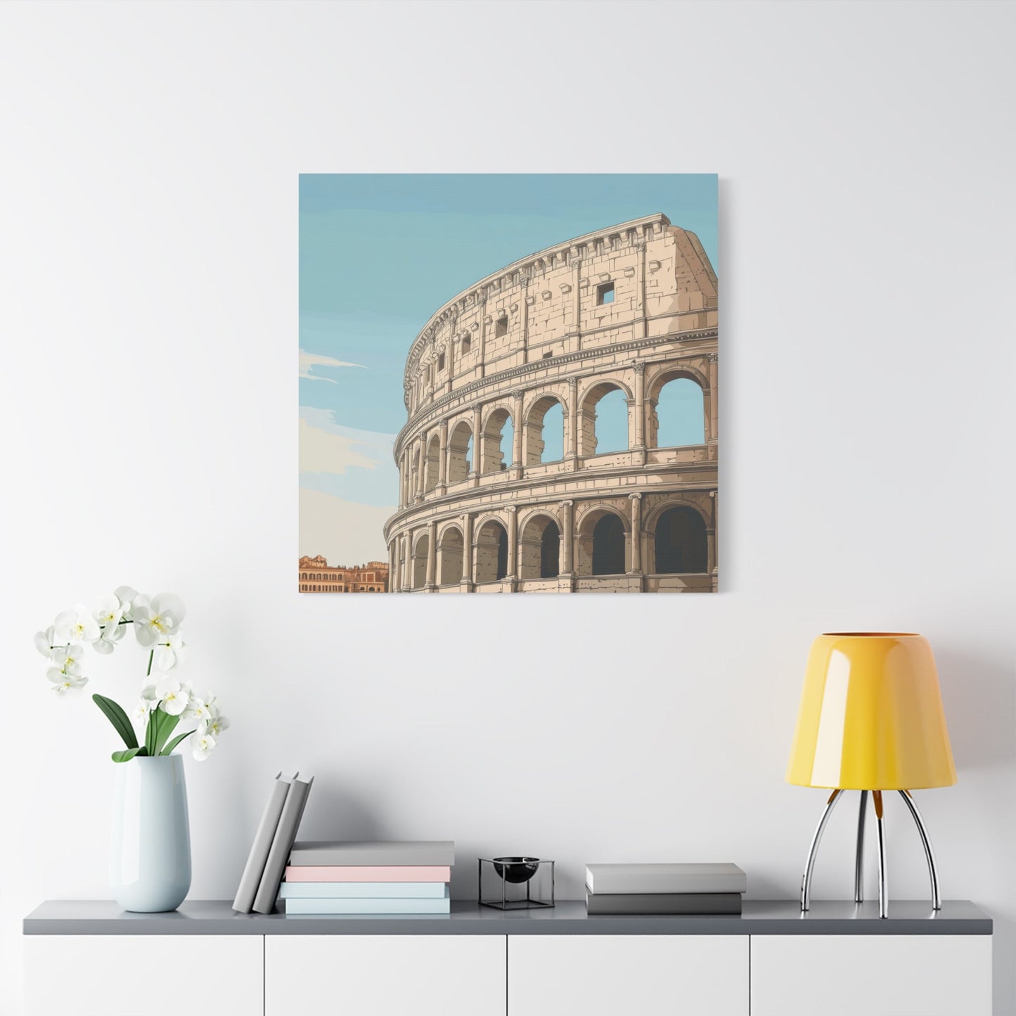 Ancient Roman Colosseum Glory - City Canvas Print - Aestheticanvas