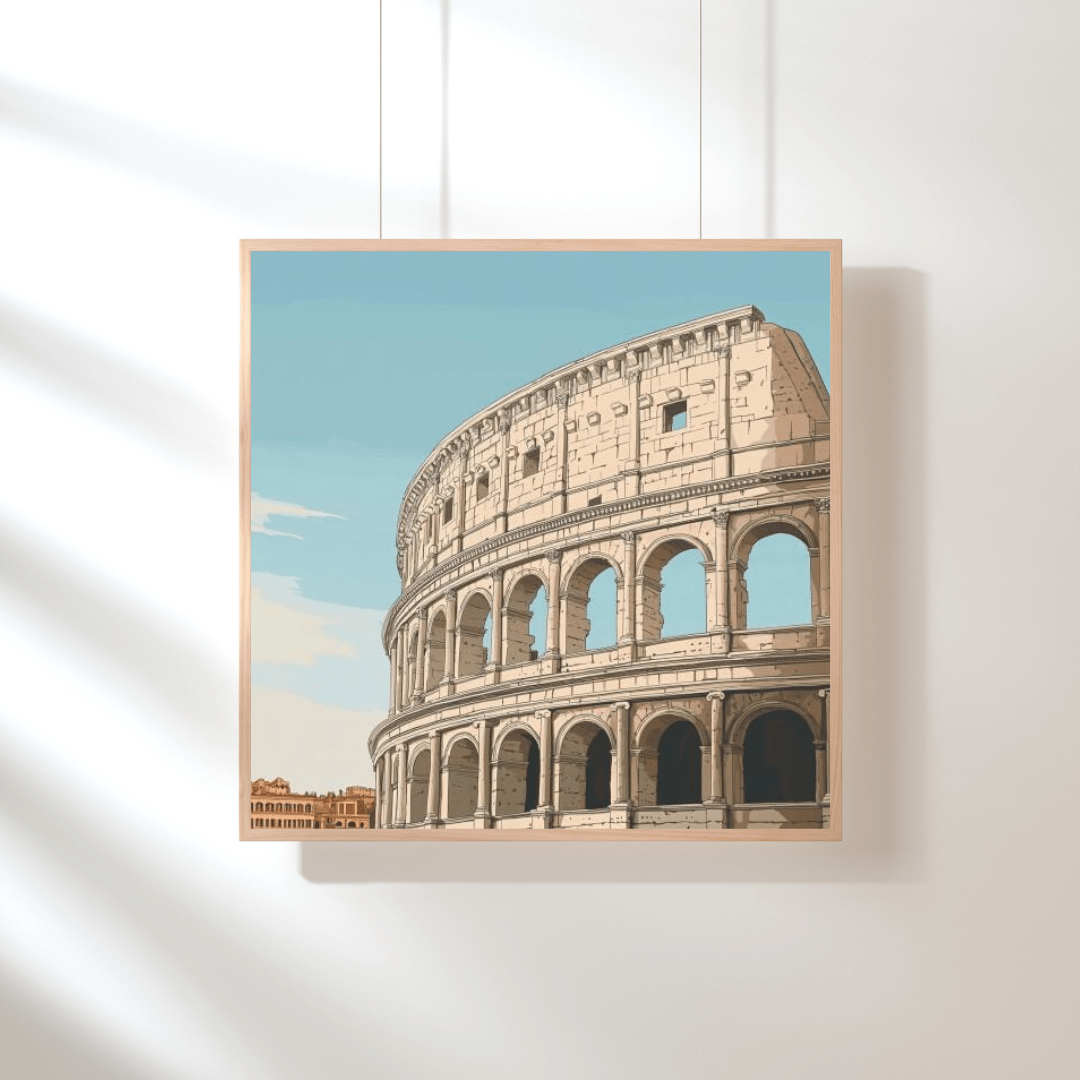 Ancient Roman Colosseum Glory - City Canvas Print - Aestheticanvas