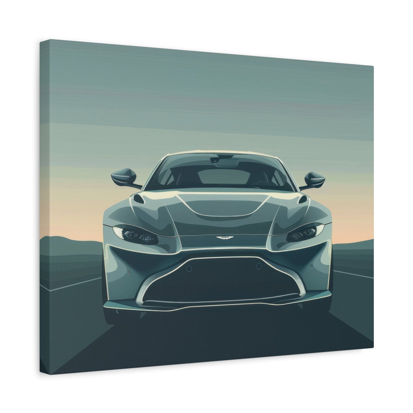 Aston Martin Elegance Front View - Car Canvas Print - Aestheticanvas