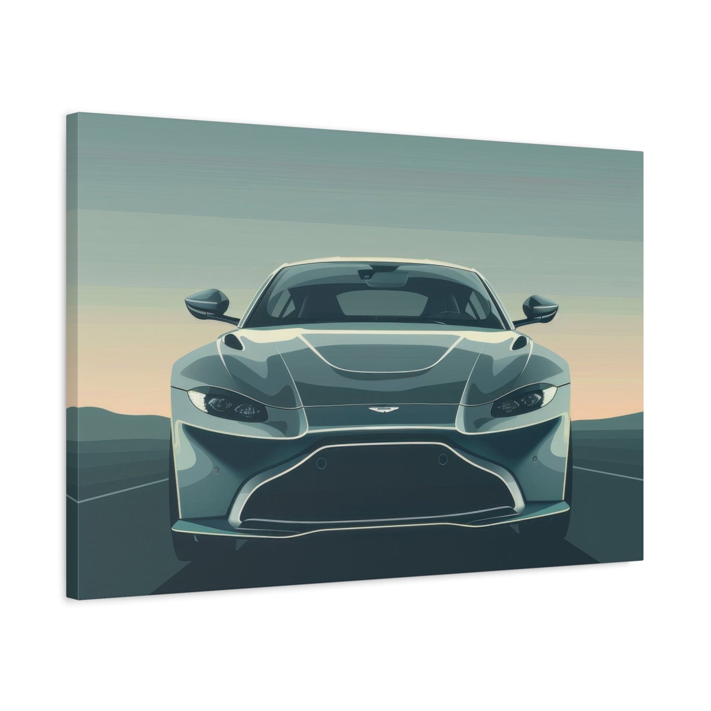 Aston Martin Elegance Front View - Car Canvas Print - Aestheticanvas