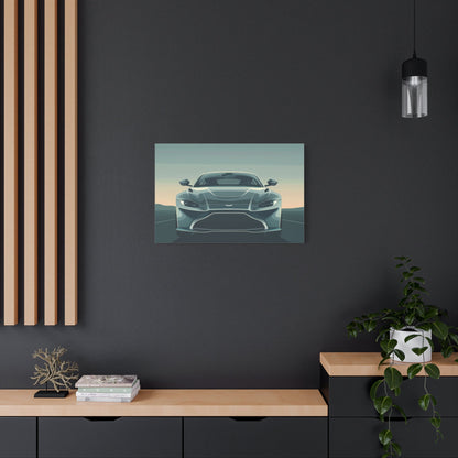 Aston Martin Elegance Front View - Car Canvas Print - Aestheticanvas