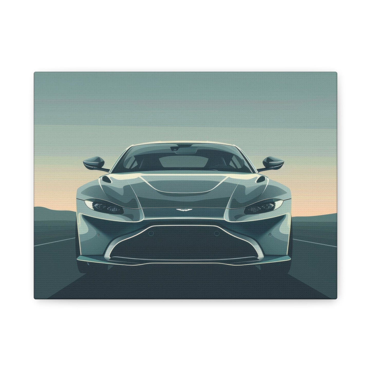 Aston Martin Elegance Front View - Car Canvas Print - Aestheticanvas