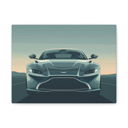 Aston Martin Elegance Front View - Car Canvas Print - Aestheticanvas