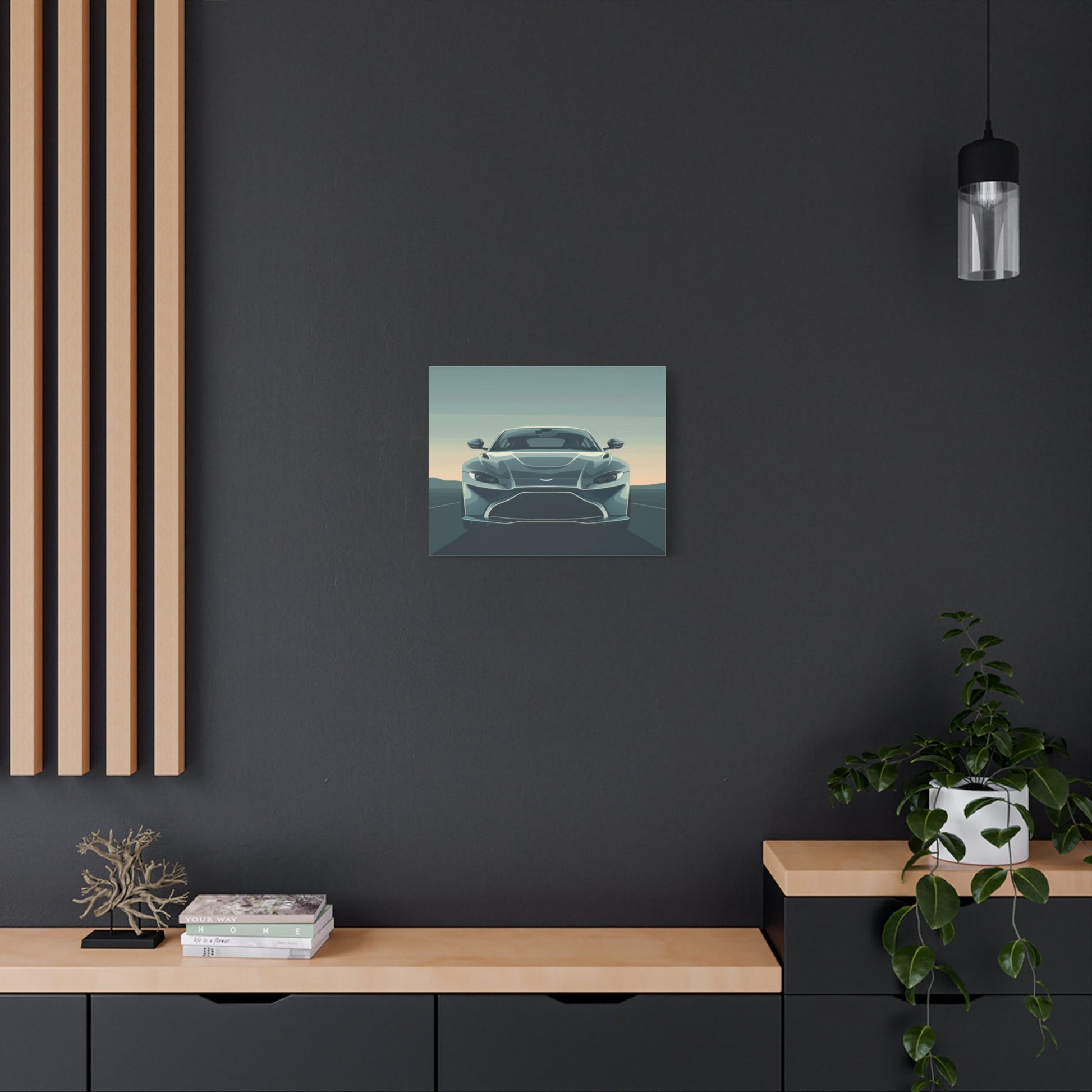 Aston Martin Elegance Front View - Car Canvas Print - Aestheticanvas