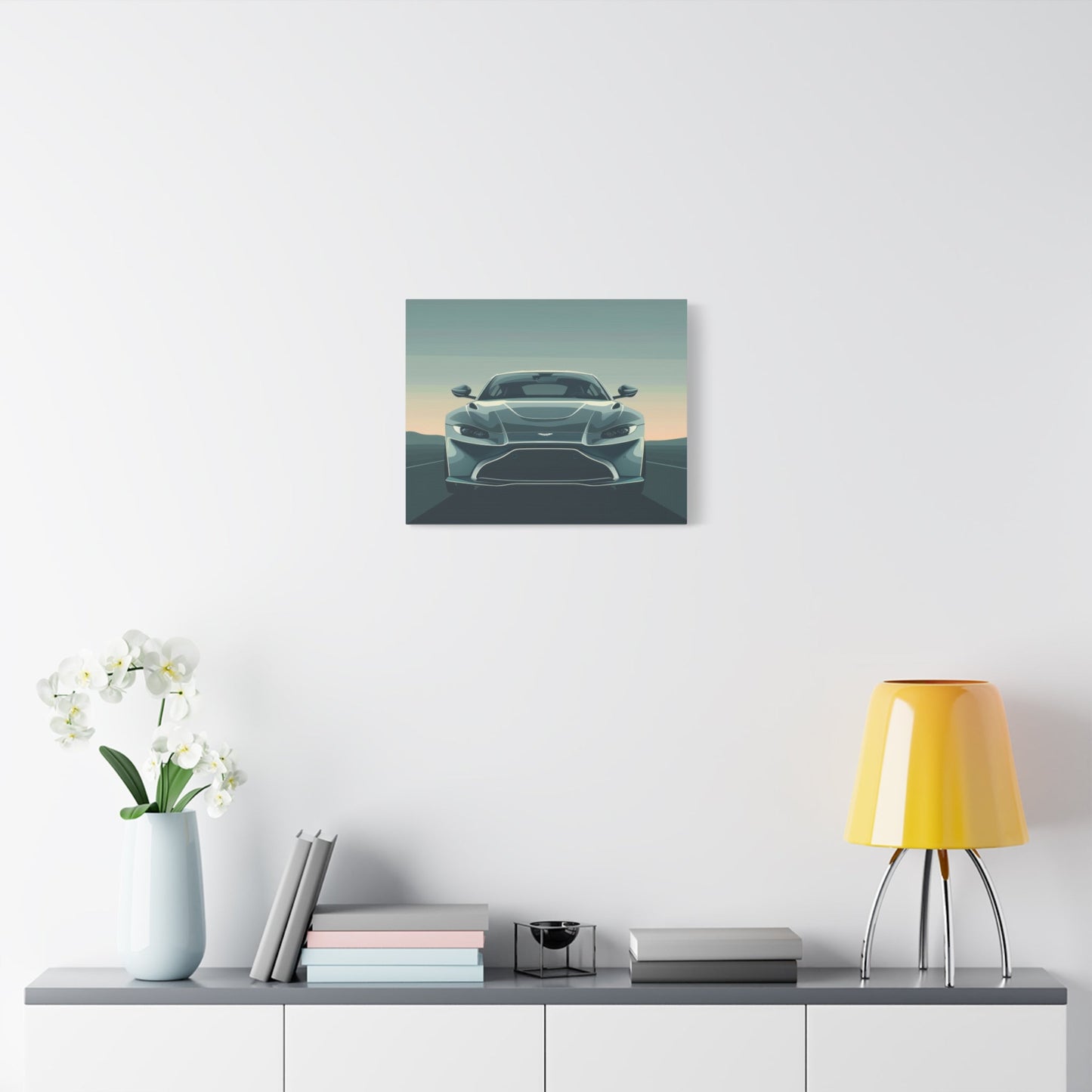 Aston Martin Elegance Front View - Car Canvas Print - Aestheticanvas