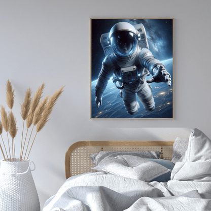 Astronaut's Galactic Odyssey - Space Wall Art - Aestheticanvas