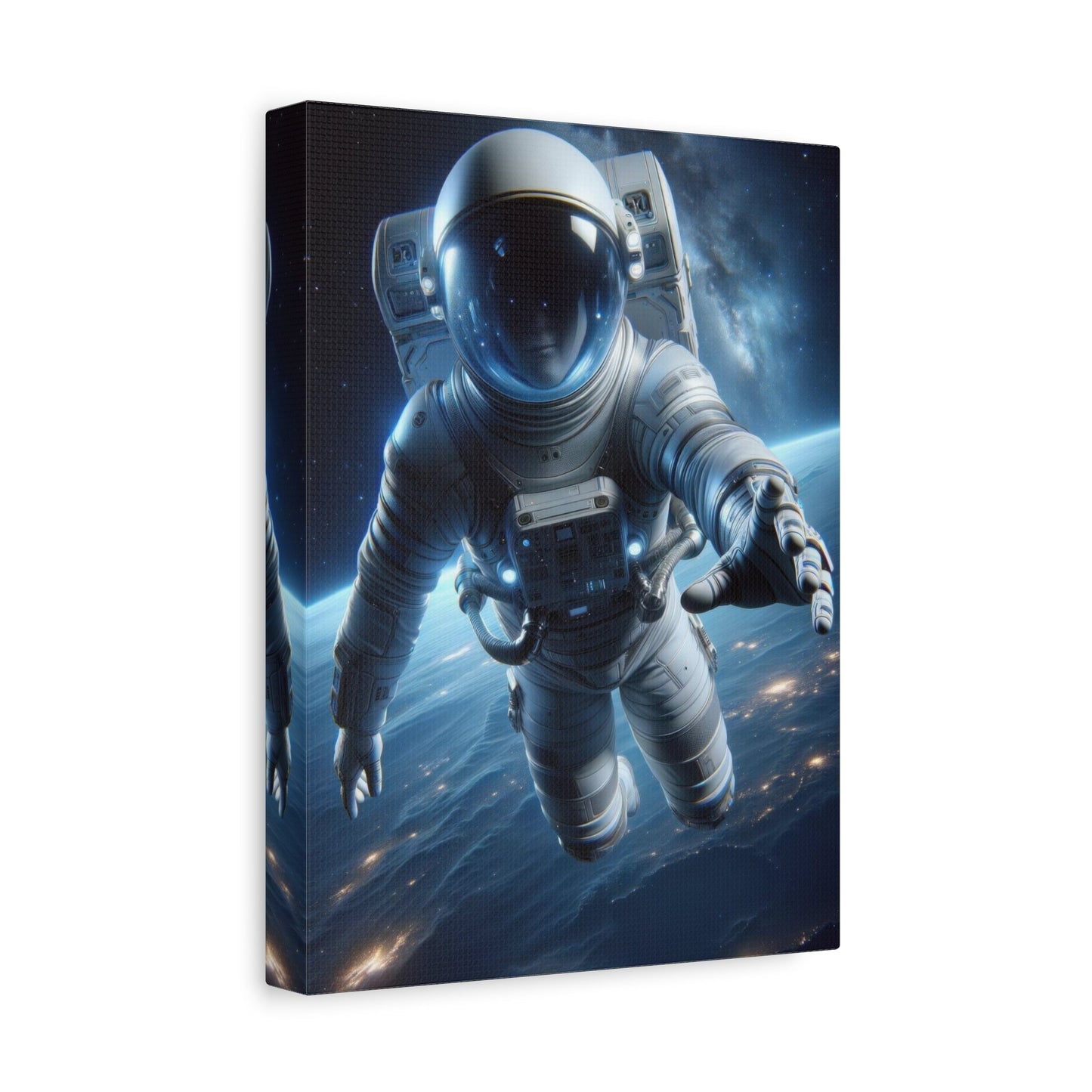 Astronaut's Galactic Odyssey - Space Wall Art - Aestheticanvas