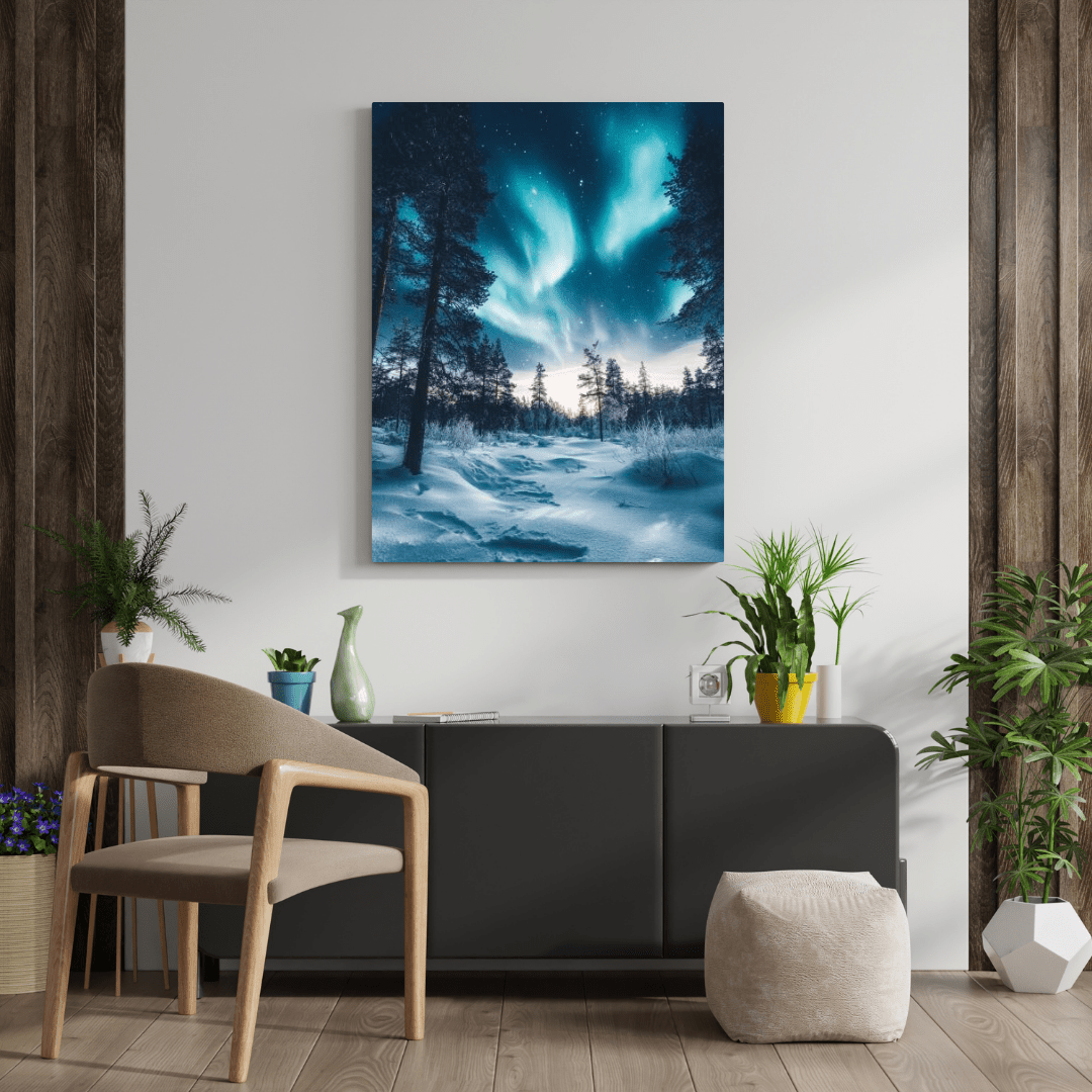 Aurora Symphony - Landscape Wall Art - Aestheticanvas