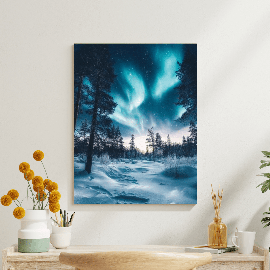 Aurora Symphony - Landscape Wall Art - Aestheticanvas