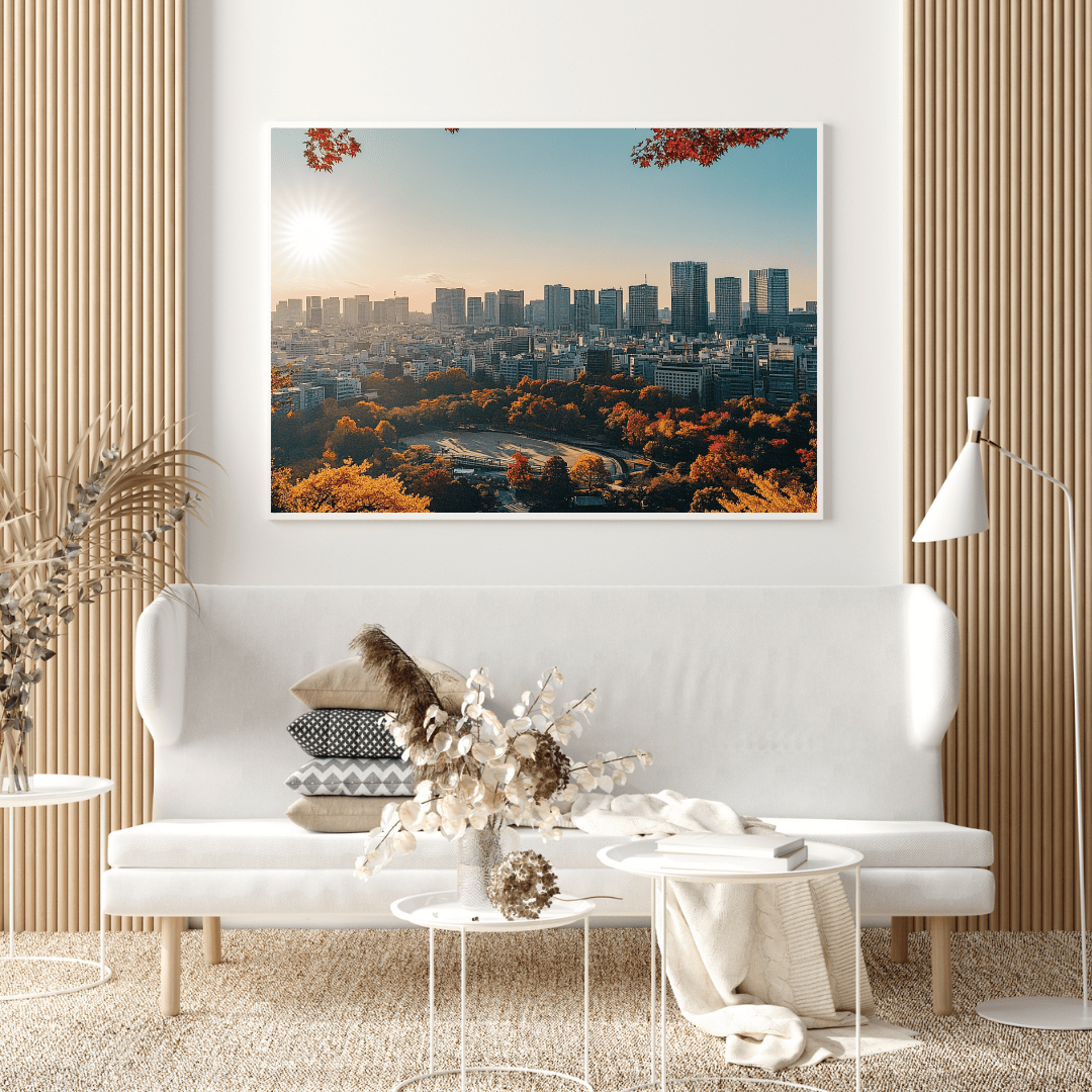 Autumn Colours in Urban Harmony - Cityscape Wall Art - Aestheticanvas