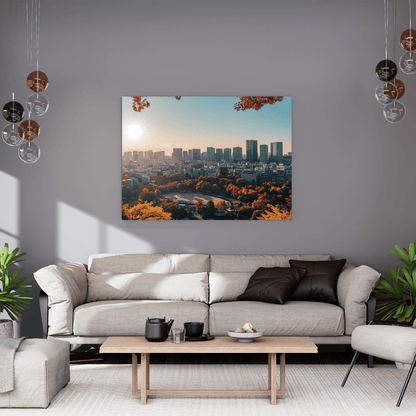 Autumn Colours in Urban Harmony - Cityscape Wall Art - Aestheticanvas