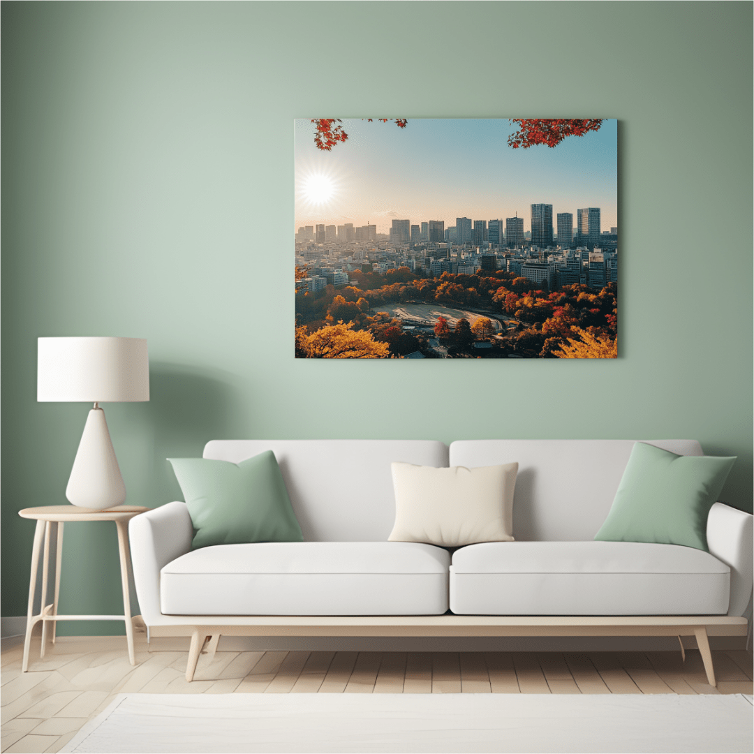 Autumn Colours in Urban Harmony - Cityscape Wall Art - Aestheticanvas