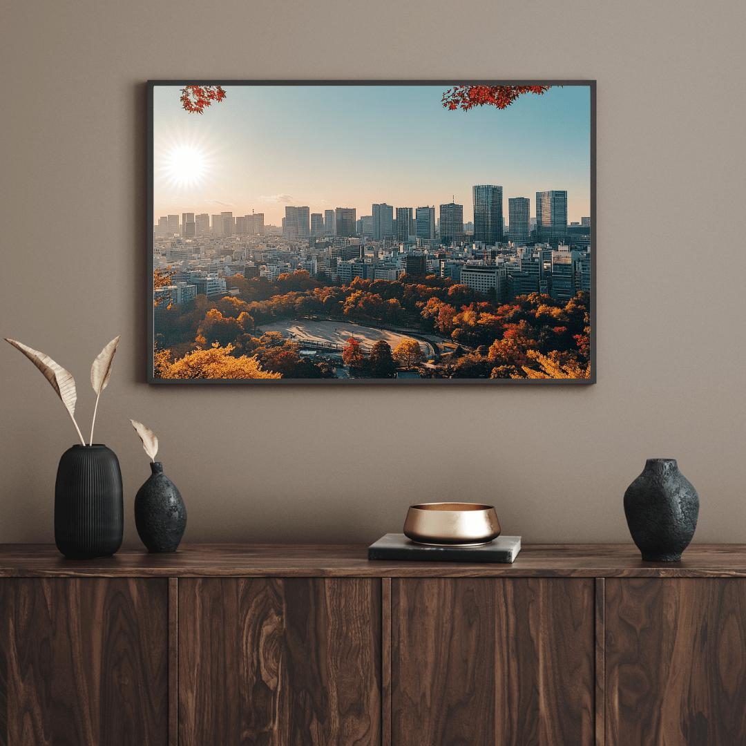 Autumn Colours in Urban Harmony - Cityscape Wall Art - Aestheticanvas