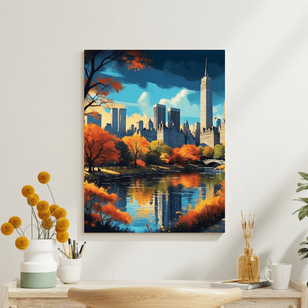 Autumn in Central Park - New York Wall Art - Aestheticanvas