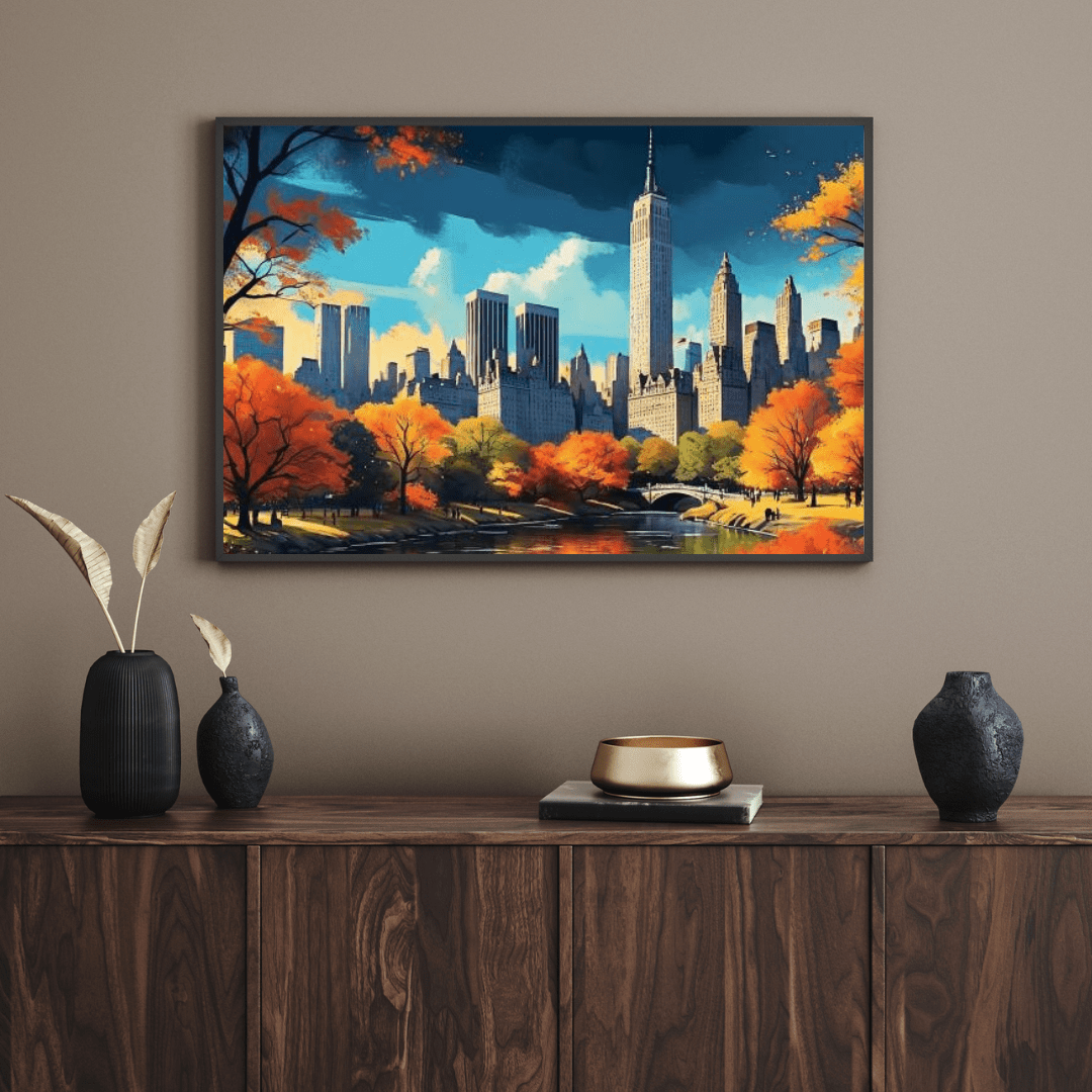 Autumn in Central Park - New York Wall Art - Aestheticanvas