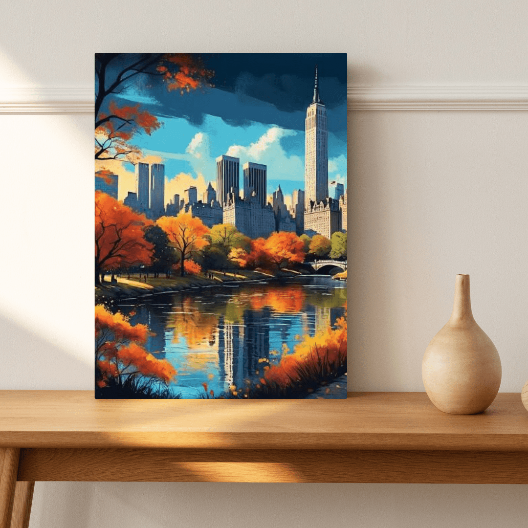 Autumn in Central Park - New York Wall Art - Aestheticanvas