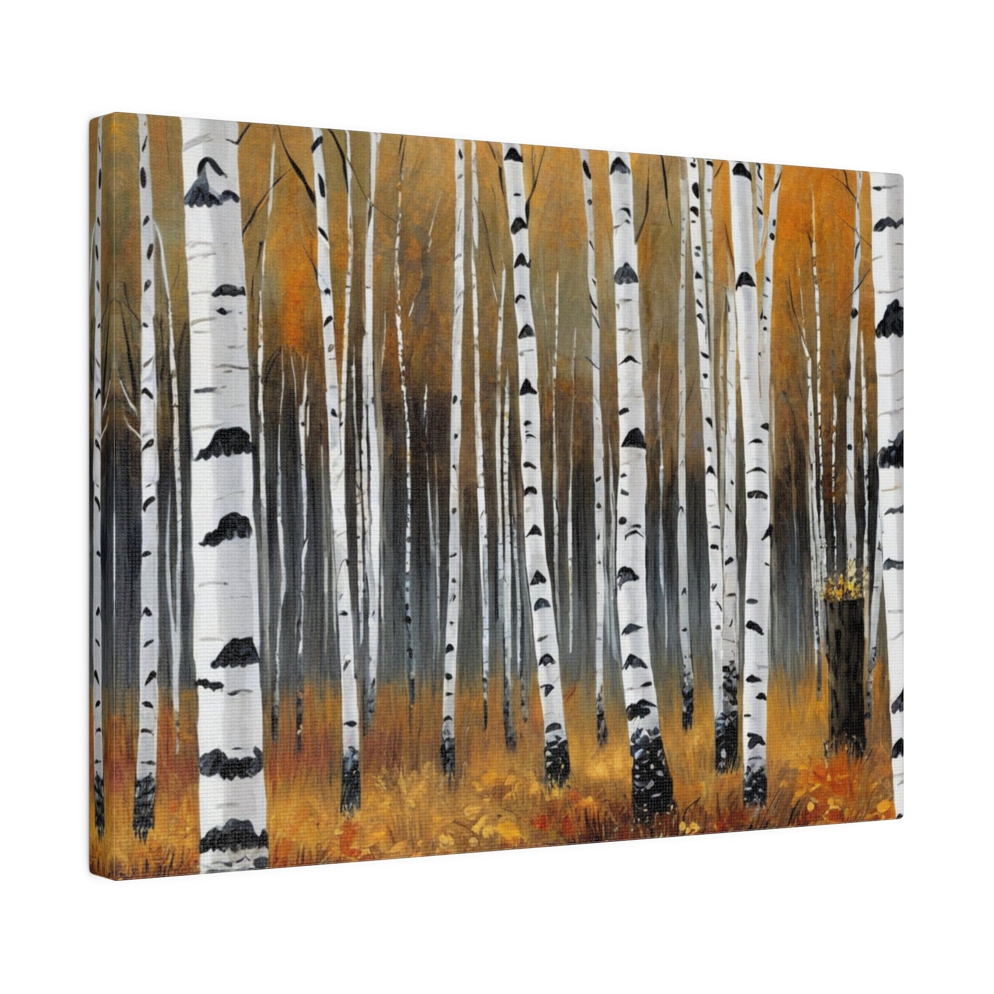 Autumnal Birch Forest - Forest Wall Art - Aestheticanvas