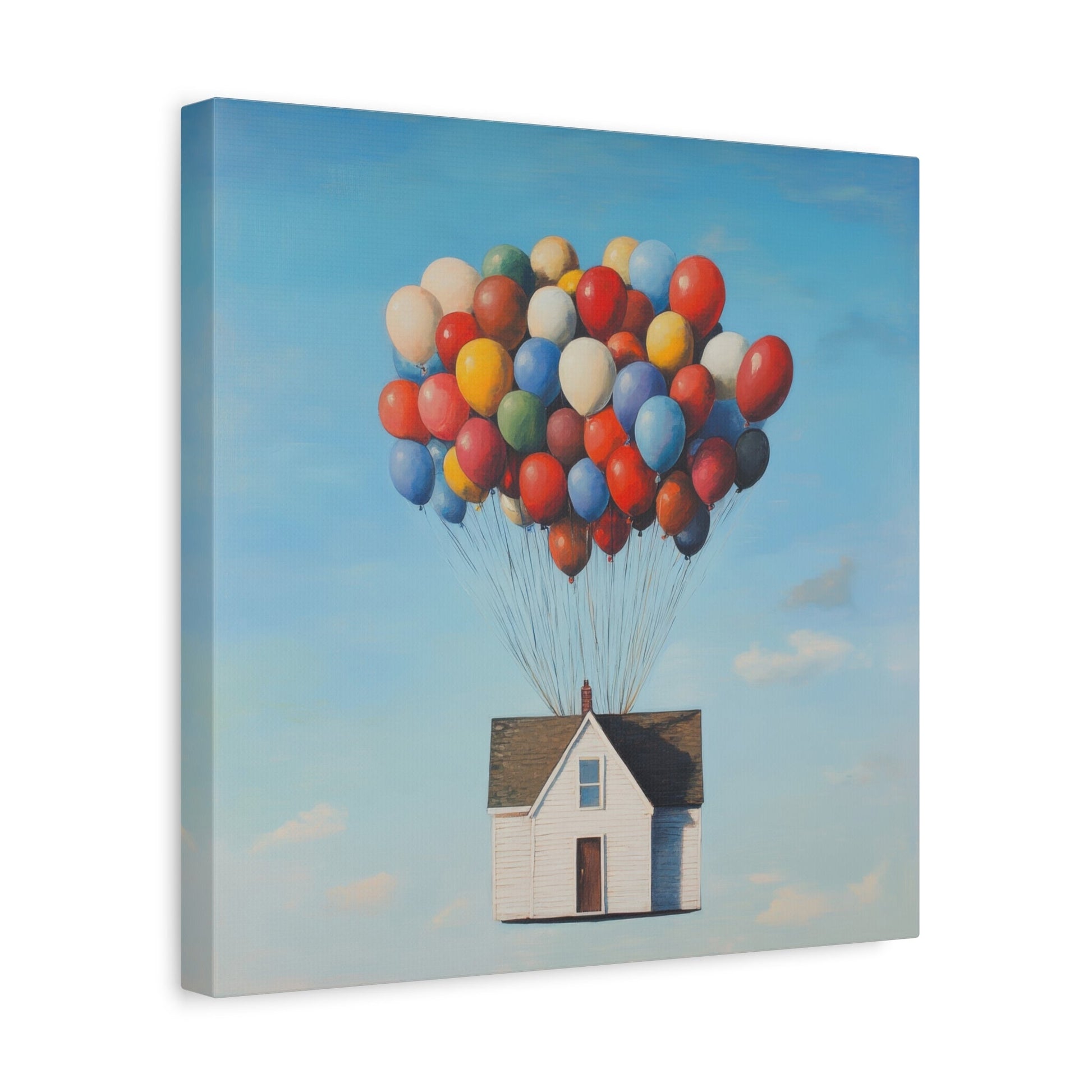 Balloon - Lifted House - Fantasy Canvas Print - Aestheticanvas