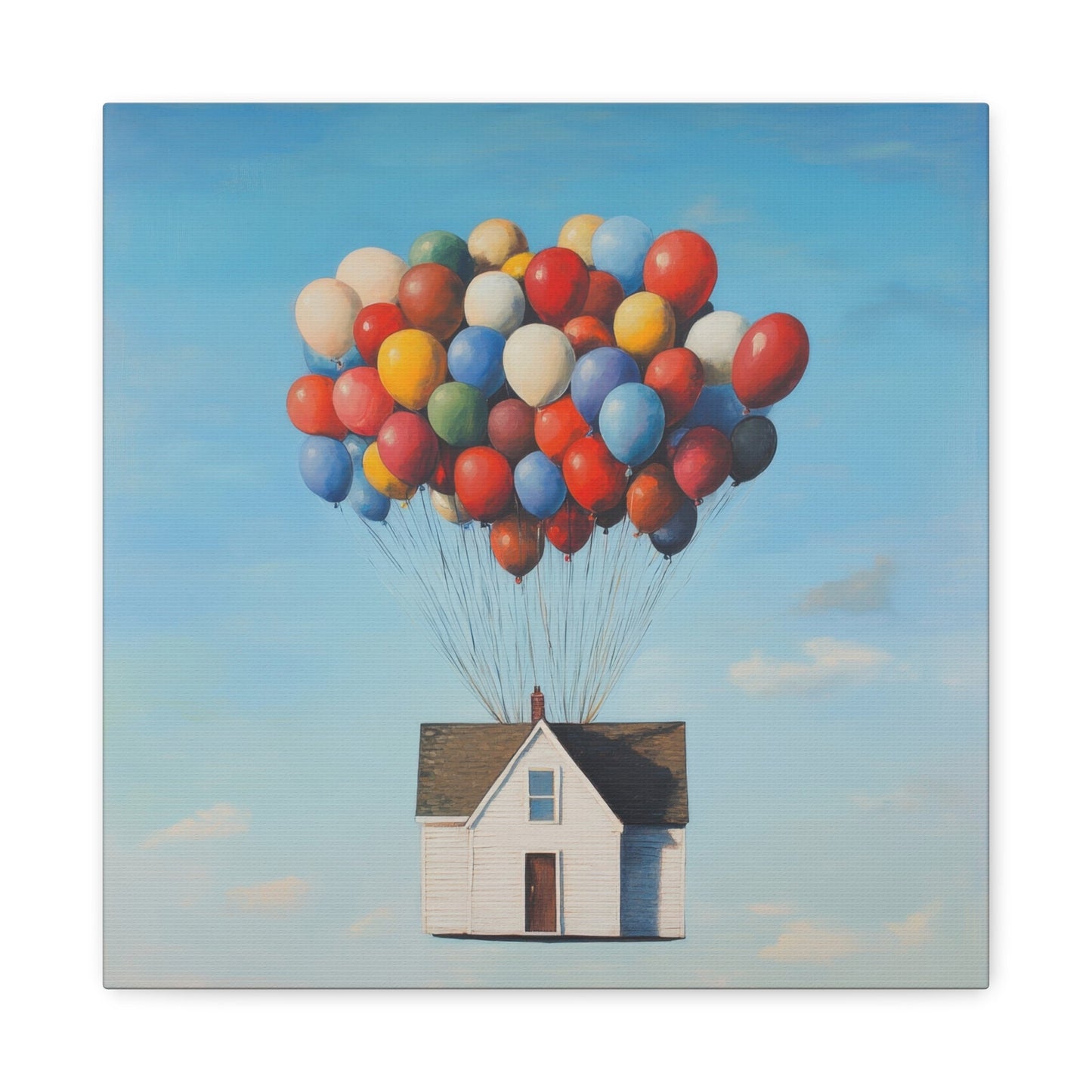 Balloon - Lifted House - Fantasy Canvas Print - Aestheticanvas