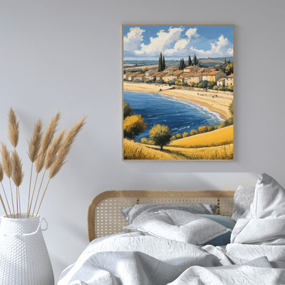 Beach In The South Of France - Wall Art - Aestheticanvas