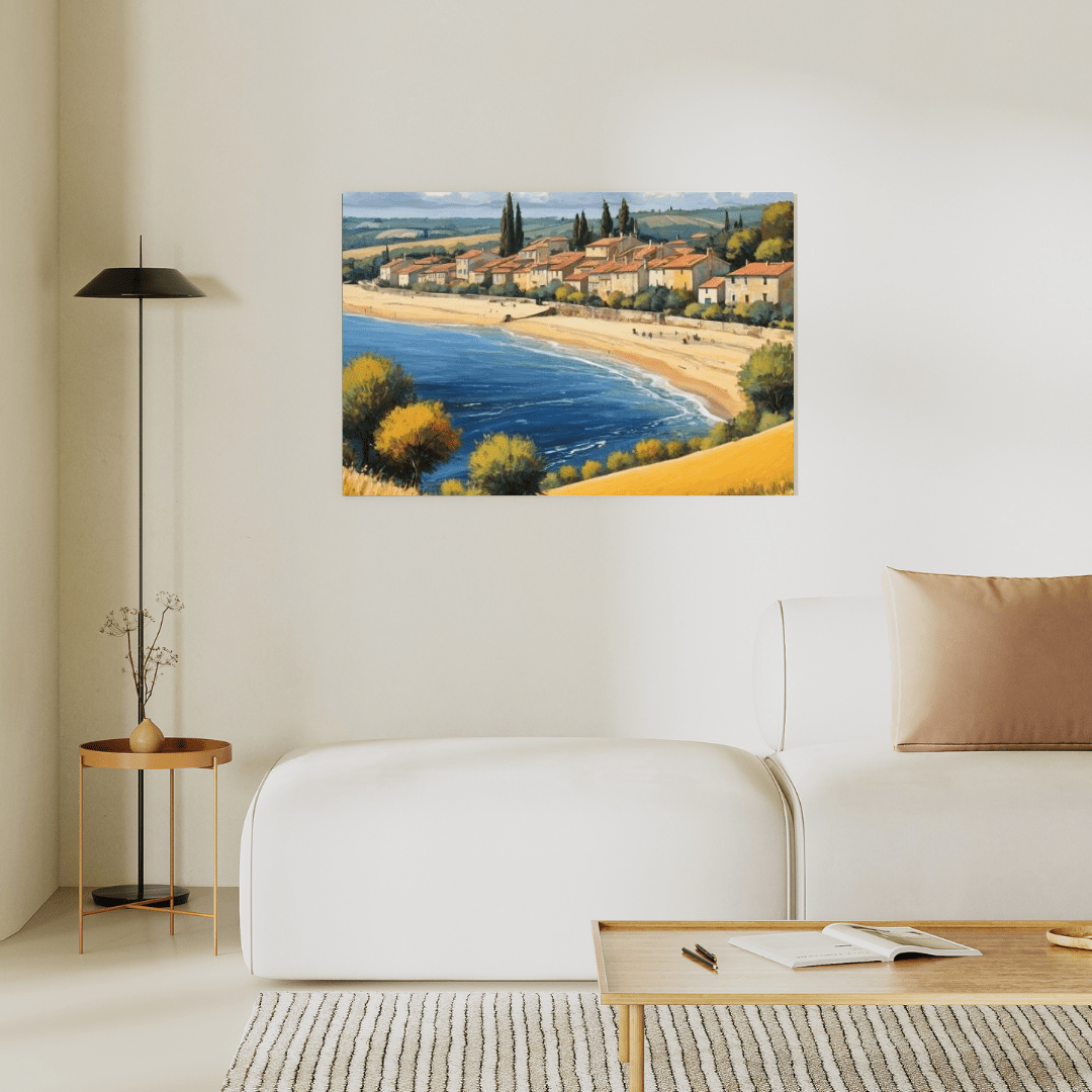 Beach In The South Of France - Wall Art - Aestheticanvas