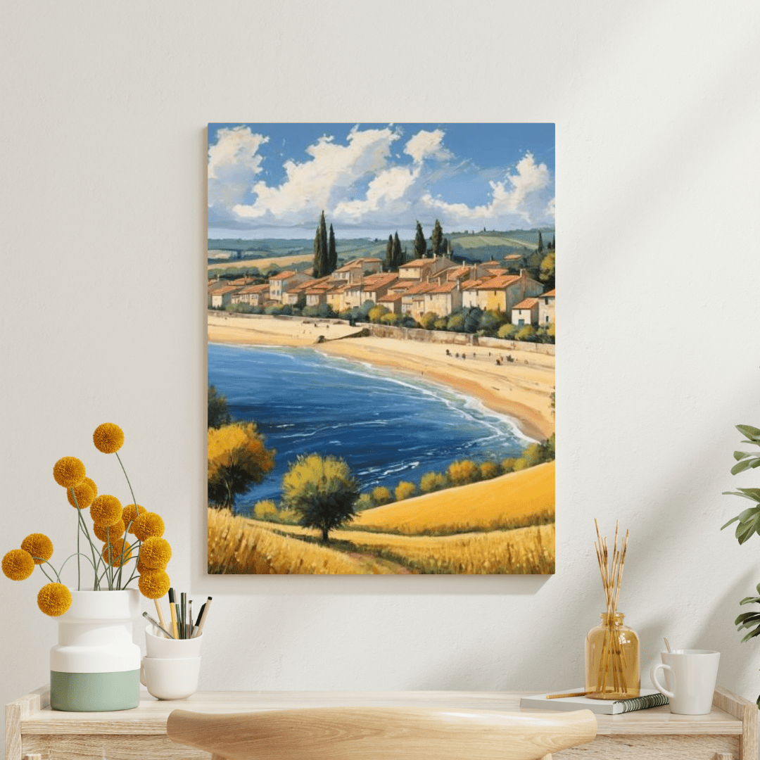 Beach In The South Of France - Wall Art - Aestheticanvas