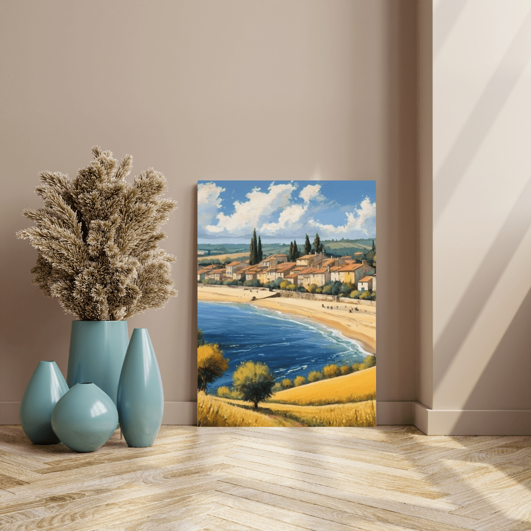 Beach In The South Of France - Wall Art - Aestheticanvas