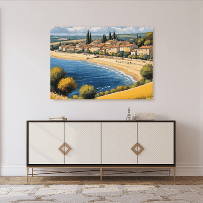 Beach In The South Of France - Wall Art - Aestheticanvas