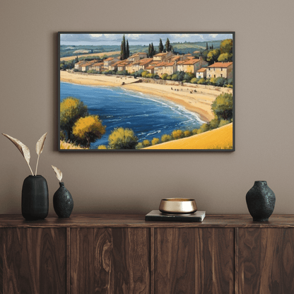 Beach In The South Of France - Wall Art - Aestheticanvas