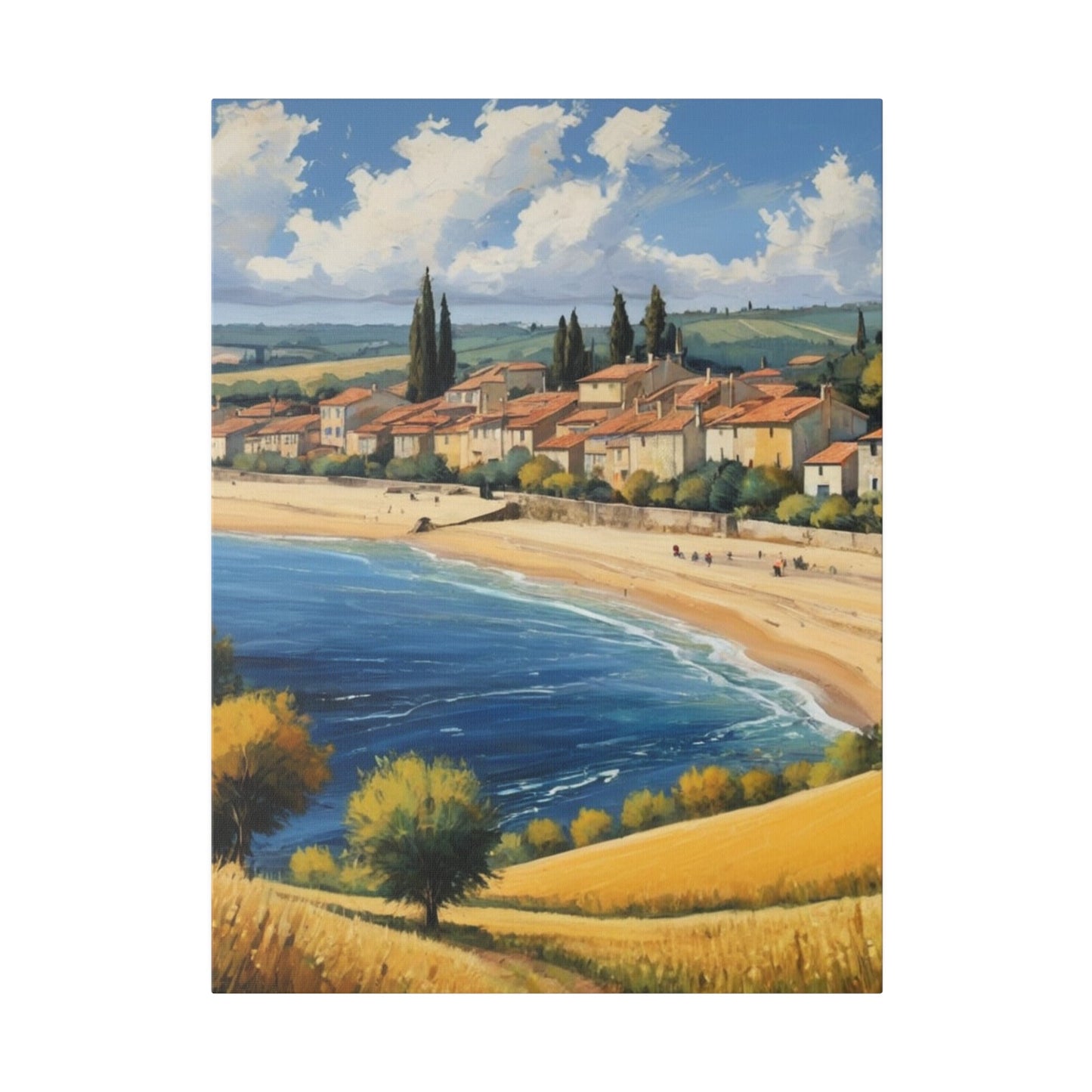 Beach In The South Of France - Wall Art - Aestheticanvas