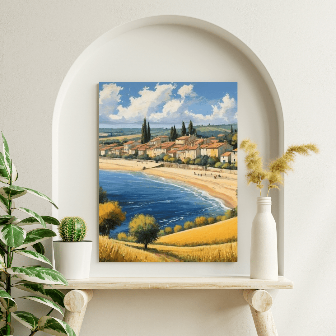 Beach In The South Of France - Wall Art - Aestheticanvas