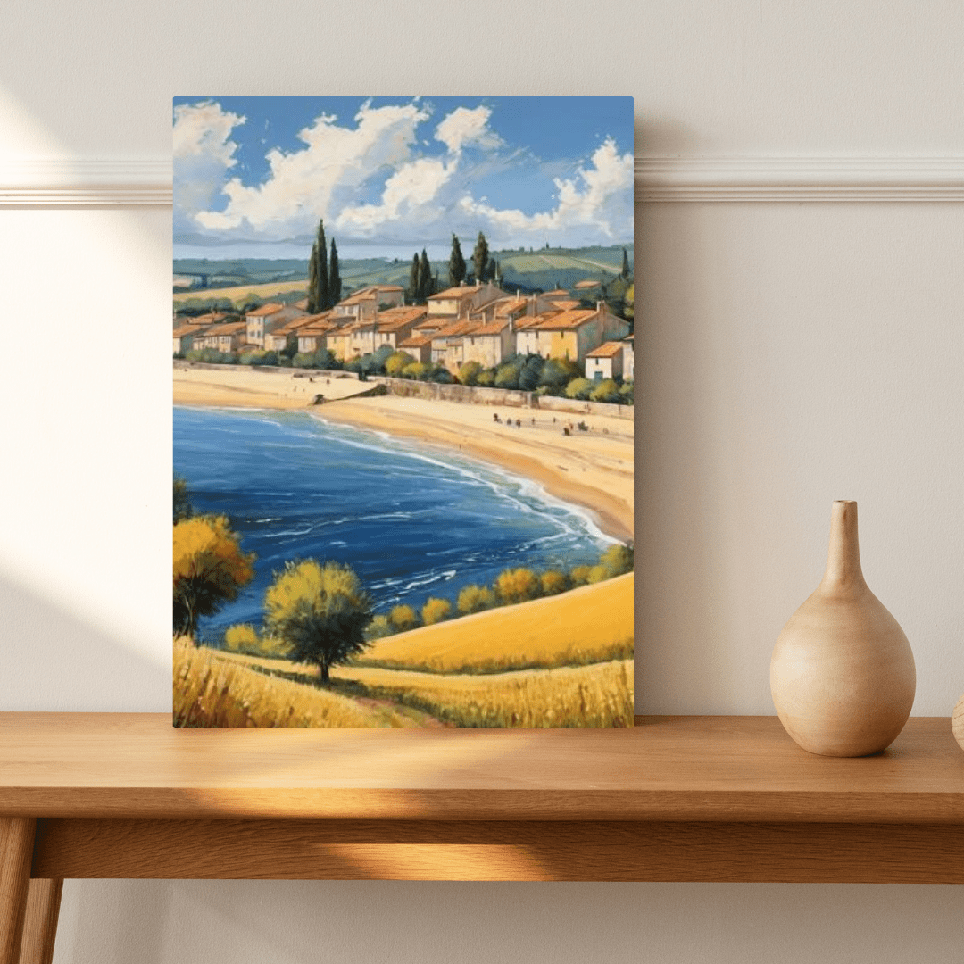 Beach In The South Of France - Wall Art - Aestheticanvas